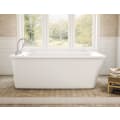 MAAX® 105798-000-001-100 Lounge™ 2-Piece Bathtub, 64 in L x 34 in W, End Drain, White, Import