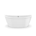 MAAX® 106193-000-002-104 Delsia 6636 2-Piece Bathtub, 66 in L x 36 in W, Off-Center Drain, White, Import