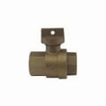 A.Y. McDonald 5129-174 Ball Curb Stop, 1 in, FNPT, Brass Body, EPDM Softgoods
