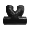 Tyler Pipe 010654 2-Way Double Cleanout, 4 in Cleanout, Cast Iron