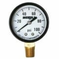 Merrill™ PGNL100 Pressure Gauge, 0 to 100 psi, 1/4 in MNPT Connection, 2 in Dial, +/- 3-2-3 %