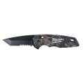 Milwaukee® FASTBACK™ 48-22-1535 Spring Assisted Folding Knife, Stainless Steel Tanto Blade, Serrated Edge, Slide-Lock Opening