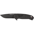Milwaukee® HARDLINE™ 48-22-1994 Lockable Blade Folding Pocket Knife, D2 Steel Drop Point Smooth Blade, 3 in L Blade, Stainless Steel Grip