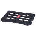 Milwaukee® PACKOUT™ 48-22-8485 Mounting Plate, For Use With PACKOUT™ Modular Storage System, 50/100 lb Load, Wall/Floor Mounted, Polymer, Black