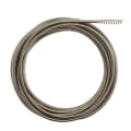 Milwaukee® 48-53-2563 Inner Core Bulb Head Drain Cleaning Cable, 1/4 in, Steel, For Use With Drain Cleaning Machines, 1-1/4 to 2-1/2 in Drain Line