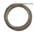 Milwaukee® 48-53-2672 Inner Core Bulb Head Drain Cleaning Cable, 1/4 in, Steel, For Use With Drain Cleaning Machines, 1-1/4 to 2-1/2 in Drain Line