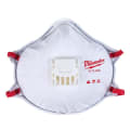 Milwaukee® 48-73-4001 Disposable Molded Valve Respirator With Gasket, Universal