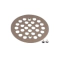 Moen® 101664ORB Tub/Shower Drain Cover, Kingsley®, 4-1/4 in W, 4-1/4 in Dia, Brass, Oil Rubbed Bronze, Domestic