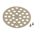 Moen® 102763BN Tub/Shower Drain Cover, Kingsley®, 4 in W, 4 in Dia, Brass, Brushed Nickel, Domestic