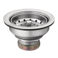 Moen® 22036 Drop-In Basket Strainer With Drain Assembly, For Use With Composite Sink, 3-1/2 in, Stainless Steel, Stainless Steel, Import