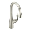 Moen® 5995SRS Pull-Down Bar Faucet, Arbor®, Spot Resist® Stainless Steel, 1 Handle, 1.5 gpm
