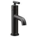 Moen® 6145BL Bathroom Faucet, Gibson™, Commercial, 1.2 gpm Flow Rate, 3-1/2 in H Spout, 1 Handle, Pop-Up Drain, 1 Faucet Hole, Matte Black