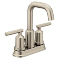 Moen® 6150BN Bathroom Faucet, Gibson™, Brushed Nickel, 2 Handles, Pop-Up Drain, 1.2 gpm
