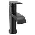 Moen® 6702BL Bathroom Faucet, Genta™, Commercial, 1.2 gpm Flow Rate, 4-1/16 in H Spout, 1 Handle, Pop-Up Drain, 1 or 3 Faucet Holes, Matte Black