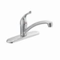 Moen® 67425 Chateau® Kitchen Faucet, 1.5 gpm Flow Rate, Fixed Spout, Polished Chrome, 1 Handles, Domestic