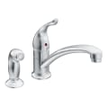 Moen® 7437 Kitchen Faucet, Chateau®, 1.5 gpm Flow Rate, Swivel Spout, Polished Chrome, 1 Handle, Domestic