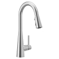 Moen® 7864 Sleek™ Pull-Down Kitchen Faucet, 1.5 gpm Flow Rate, Polished Chrome, 1 Handles, 1 Faucet Holes, Function: Traditional, Import