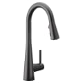 Moen® 7864BL Sleek™ Pull-Down Kitchen Faucet, 1.5 gpm Flow Rate, Matte Black, 1 Handles, 1 Faucet Holes, Function: Traditional, Import