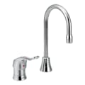 Moen® 8137 Multi-Purpose Widespread Faucet, M-DURA™, 1.5 gpm Flow Rate, 5 in Center, Swivel Spout, Polished Chrome, 1 Handle, Import