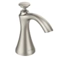 Moen® S3946SRS Traditional™ Transitional Soap Dispenser, 18 oz Bottle Capacity, Deck Mount, Metal, Import