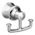 Moen® YB2103CH Robe Hook, Dartmoor™, 2 Hooks, 3 in OAW x 2.41 in OAD x 1.63 in OAH, Import