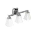 Moen® YB5163CH Reversible 3-Globe Bath Light, Voss™, 110 VAC, Polished Chrome, Import