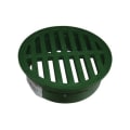NDS® 13 Catch Basin Grate, 4-5/8 in Dia, 16.66/11.78 gpm, 4 in Pipe, Round Shape, Domestic