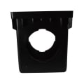 NDS® 1204 Catch Basin, 12 x 12 in, 4 Outlets, Polypropylene, Black, Domestic
