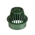 NDS® 80 Catch Basin Grate, 3-7/8 in Dia, 86.88 gpm, 6 in Pipe, Round Atrium Shape, Domestic
