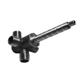 Newport Brass® 1-617 Universal In-Wall Diverter Valve, 1/2 in C Inlet x 1/2 in NPT Outlet, 2 and 3 Ways, 40 psi, 12.5 gpm, Solid Brass Body