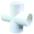 NIBCO® L190600P 4635 Cross, 2-1/2 in Nominal, Slip End Style, SCH 40/STD, PVC, Domestic
