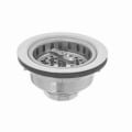 Dearborn® Spin-N-Lock 17 Sink Basket Strainer, Stainless Steel, Polished Chrome