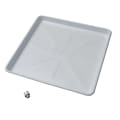Oatey® 34067 Pan With Ribs, 28 x 30 in, For Use With Washing Machine, Polystyrene, White, Domestic