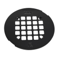 Oatey® 42422 Round Strainer, 4-1/4 in Nominal, Snap-in Connection, Stainless Steel, Matte Black
