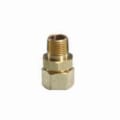 TracPipe® Counterstrike® AutoFlare® FGP-FST-1000 Self-Flaring Straight Fitting, 1 in Nominal, MNPT x TracPipe® PS-II/CounterStrike® End Style, 2-3/8 in L, Brass, Domestic