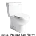 NIAGARA ONE PIECE™ N7711 Single-Flush 1-Piece Toilet, Elongated Bowl, 15-1/2 in H Rim, 12 in Rough-In, 0.8 gpf, White, Import