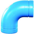 Orion® Blueline™ 710001 FRPP NH, NH-BL-1.5-90E 1/4 Bend Elbow, 1-1/2 in Nominal, No-Hub End Style, Polypropylene