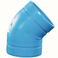 Orion® Blueline™ 710000 FRPP NH, NH-BL-1.5-45E 1/8 Bend Elbow, 1-1/2 in Nominal, No-Hub End Style, SCH 40/STD, Polypropylene