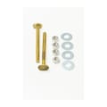 PASCO 30 Closet Bolt Set, 1/4 in x 3-1/2 in L Thread, Brass
