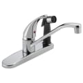 Peerless® P114LF Kitchen Faucet, 1.8 gpm Flow Rate, 8 in Center, Swivel Spout, Polished Chrome, 1 Handles, Import