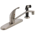 Peerless® P115LF-SS Kitchen Faucet, 1.8 gpm Flow Rate, 8 in Center, Swivel Spout, Stainless Steel, 1 Handles, Import