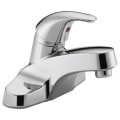 Peerless® P136LF Centerset Lavatory Faucet, Polished Chrome, 1 Handles, Plastic Pop-Up Drain, 1.2 gpm Flow Rate