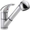 Peerless® P18550LF Kitchen Faucet, Commercial, 1.8 gpm Flow Rate, Pull-Out Spout, Polished Chrome, 1 Handles, 1/3 Faucet Holes, Import