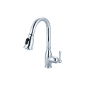 OLYMPIA K-5040 Pull-Down Kitchen Faucet, Accent, 1.8 gpm Flow Rate, Polished Chrome, 1 Handles, 1/3 Faucet Holes, Function: Traditional