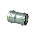 ProPress® 80265 Pipe Coupling With Stop, 1/2 in Nominal, Press End Style, 316 Stainless Steel, Import
