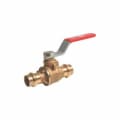 RWV® 5020AB 1 2-Piece Ball Valve With Handle, 1 in Nominal, Dual Female EzPress End Style, Bronze Body, Full Port, PTFE Softgoods