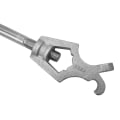Reed 02283 Hydrant Wrench, 20 in L, Steel Handle, Cast Ductile Iron Head, For Use With 1-3/4 in Pentagon and 1-1/4 in Square Hydrant Nuts, Zinc-Chromate