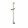 Rohl® 1270STN Decorative Grab Bar With Lever Handle Slider, 38-9/16 in L, Satin Nickel, Solid Brass