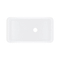 Rohl® 6497-00 Allia Traditional Kitchen Sink, White, Rectangular Shape, 34 in L, 1 Faucet Holes