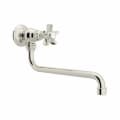 Rohl® A1445XPN-2 Pot Filler, Italian Country Kitchen, 1.5 gpm Flow Rate, Swivel Spout, Polished Nickel, 1 Handles